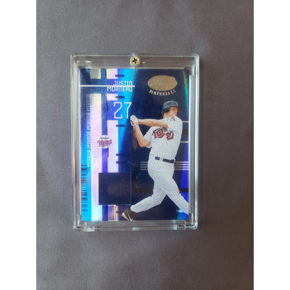 Justin Morneau blue jersey card 36/100